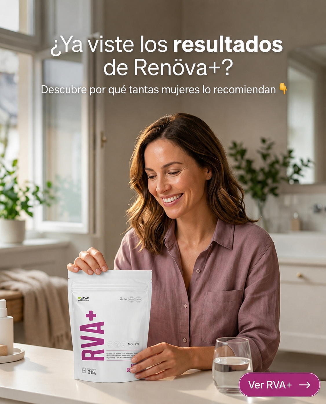 RVA+ — Nueva Fórmula con Colágeno Peptan®, CoQ10, Biotina y Vitaminas Esenciales — Envío GRATIS a todo Chile