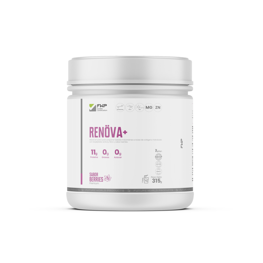 Renova Plus fórmula rejuvenecedora con biopéptidos 
   activos y vitaminas para mujer